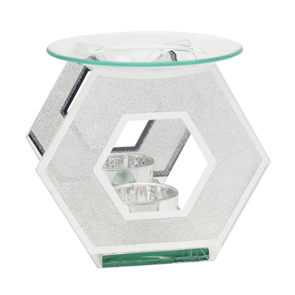 Desire Glitter Silver Hexagon Wax Melt Warmer £6.59